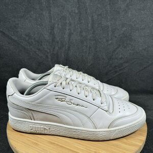 Puma‎ Mens Ralph Sampson Low Sneakers Size 12 White Leather 370846-08